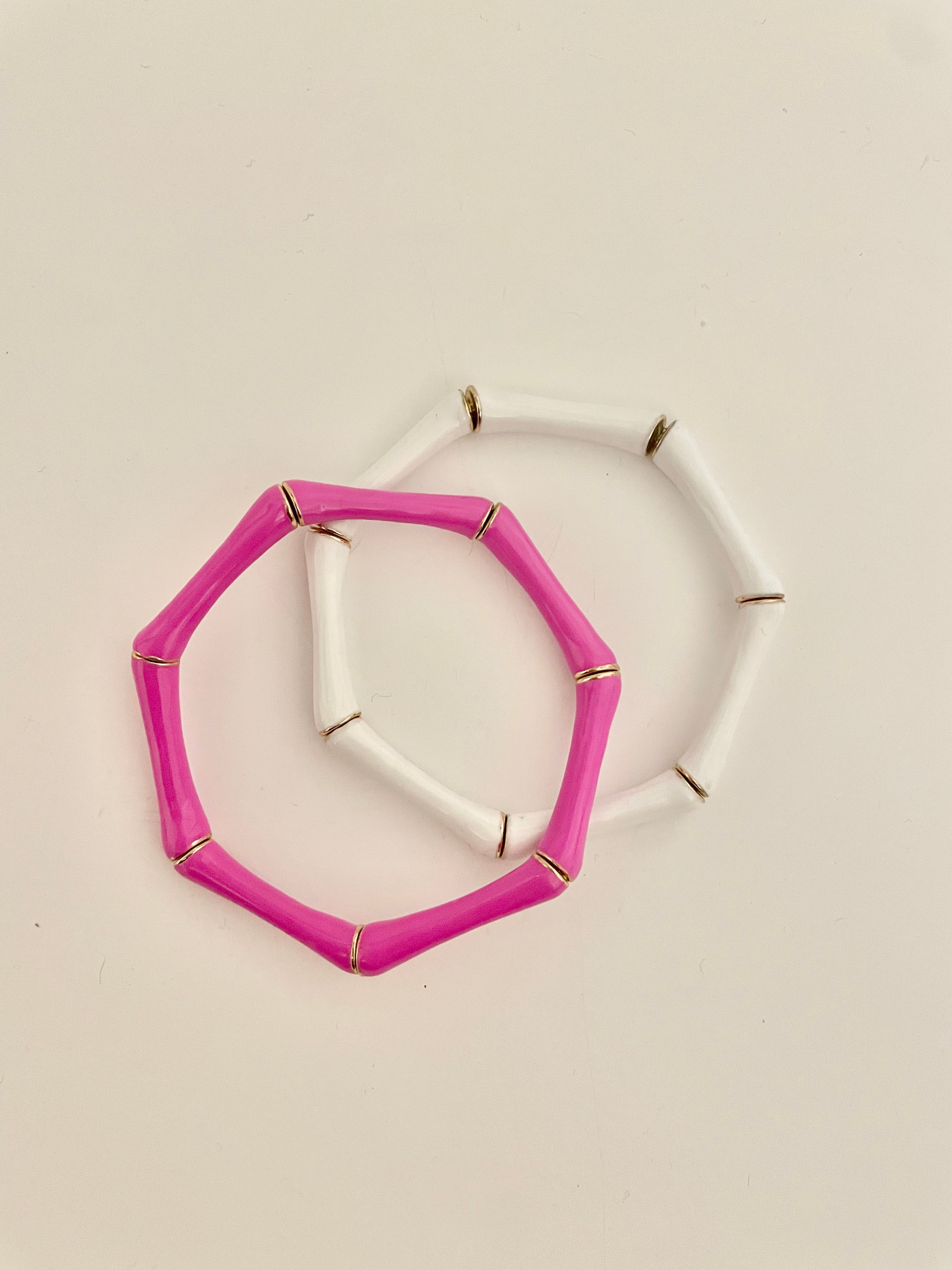 Pink Bamboo bracelet