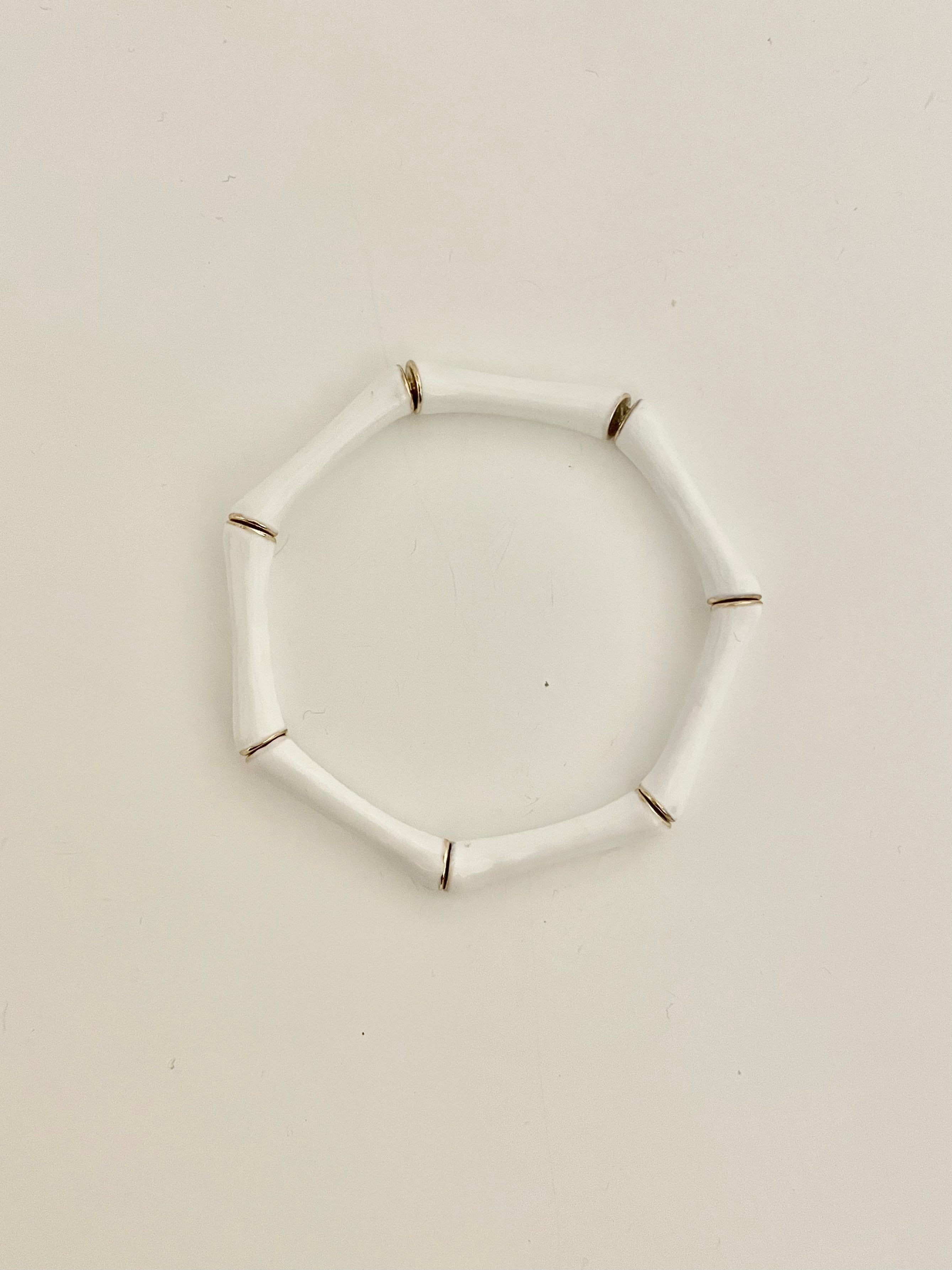 White Bamboo bracelet
