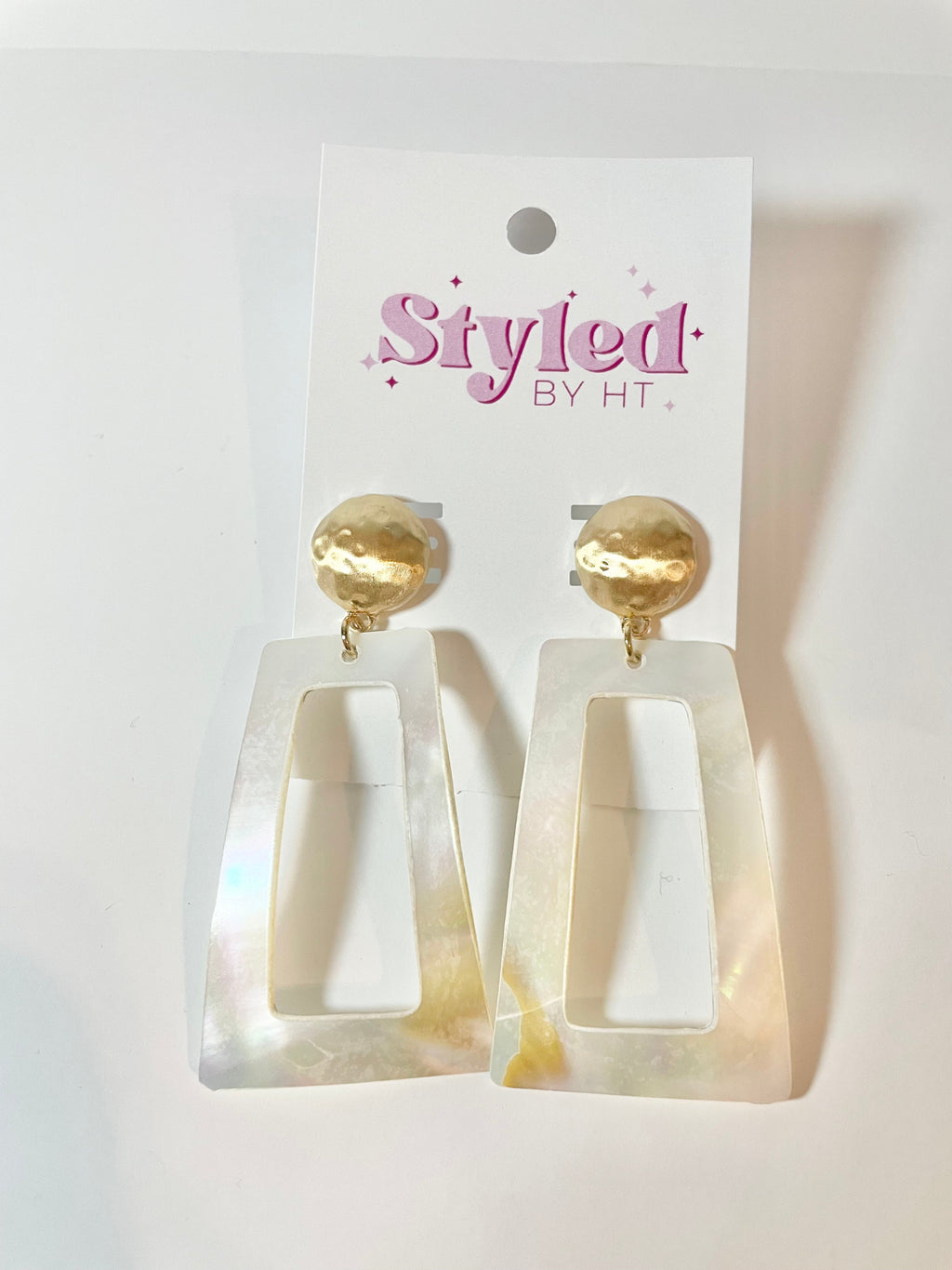 Holographic Rectangle Earrings
